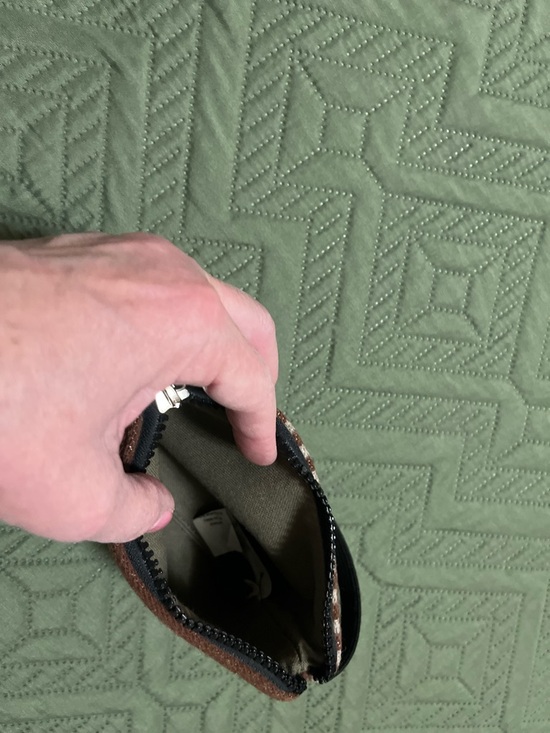 Pendleton Brown Navy Light Blue & Pink Patterned Wristlet - Picture 4 of 4